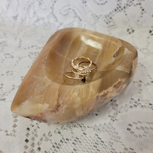 Banded Calcite Ring Dish